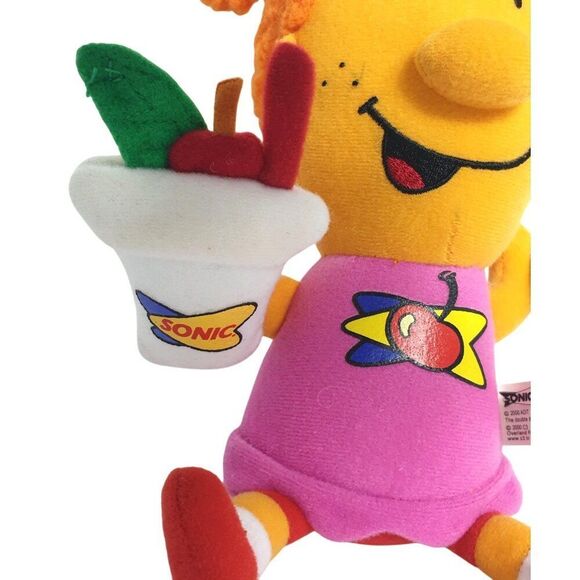 VTG Sonic Cherrie Plush 10.5" Toy Doll Wacky Pack C3 Rocket RARE Collectible HTF - Picture 5 of 8